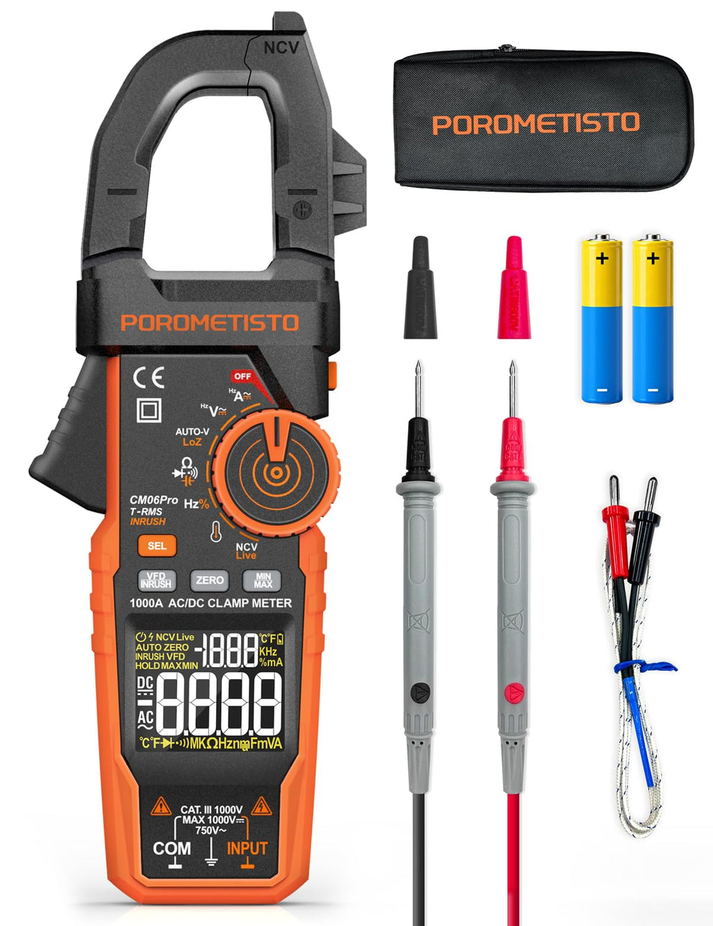 Clamp Meter 6000 Counts 1000A M176365