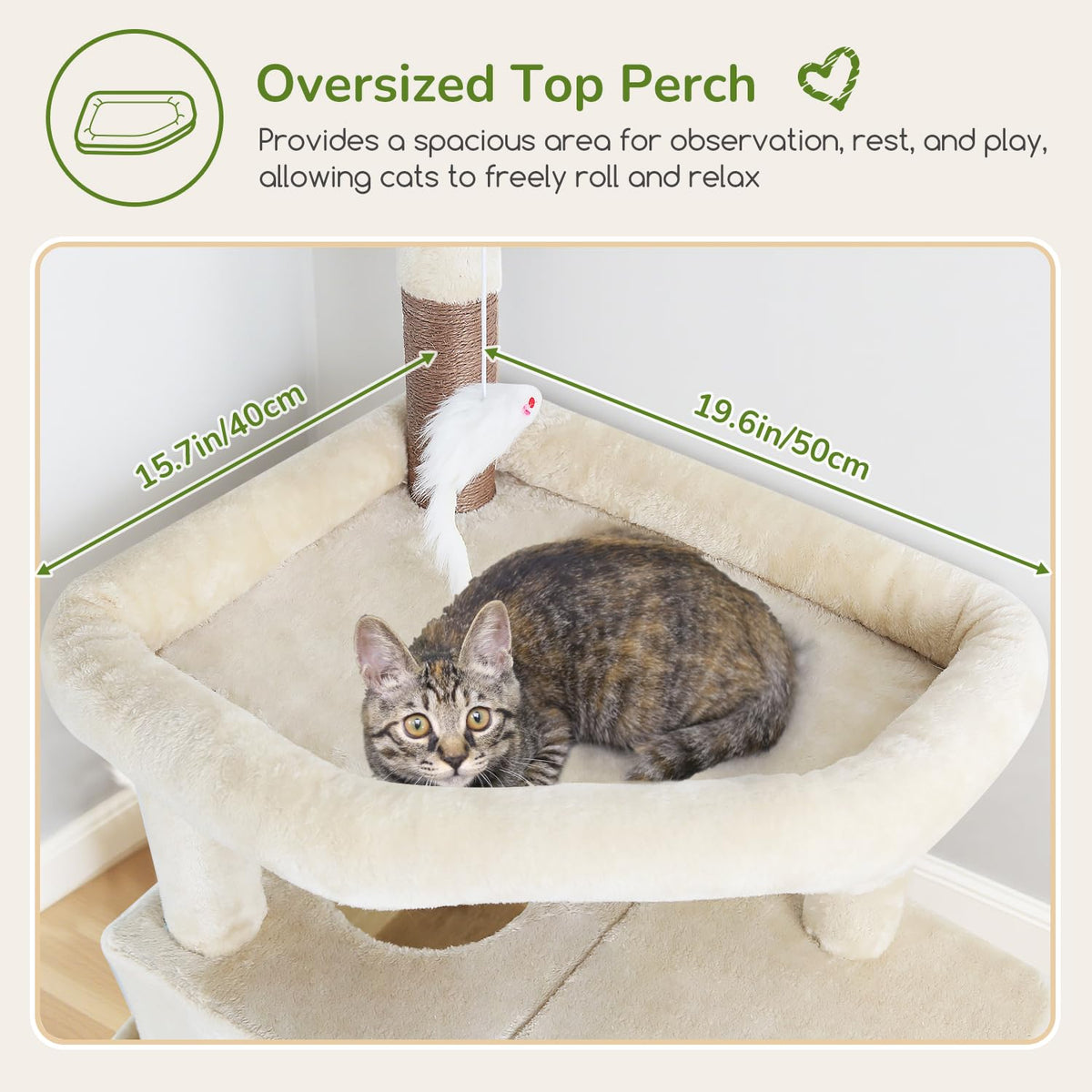 Cat Tree for Large Adult Cats Y7668