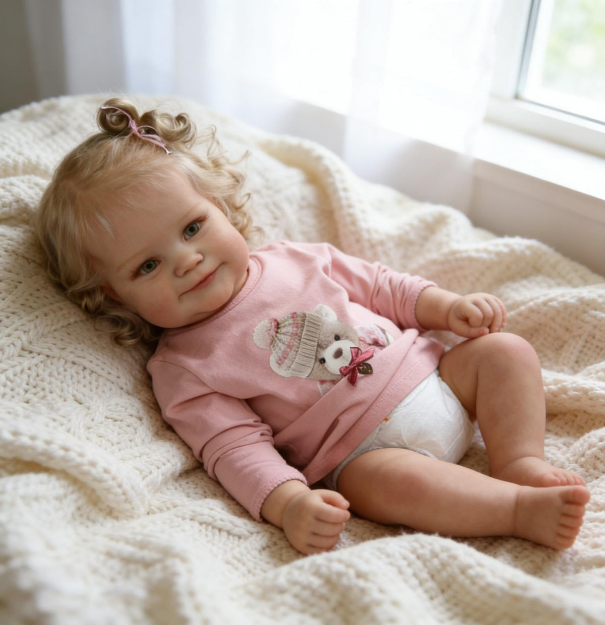 20 Inch Realistic Baby Dolls Girl with Blonde Hair C3458