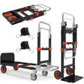3-in-1 Folding Hand Truck, 500 lb Heavy Duty Steel Dolly W46279