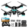 Black 1080P Camera Drone with 2 Batteries O5239