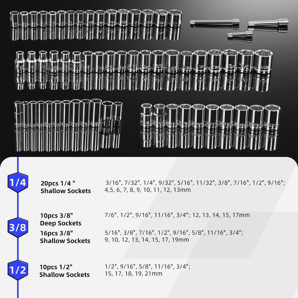 240-Pieces Mechanic Tool Set with Aluminium Tool Box V771307