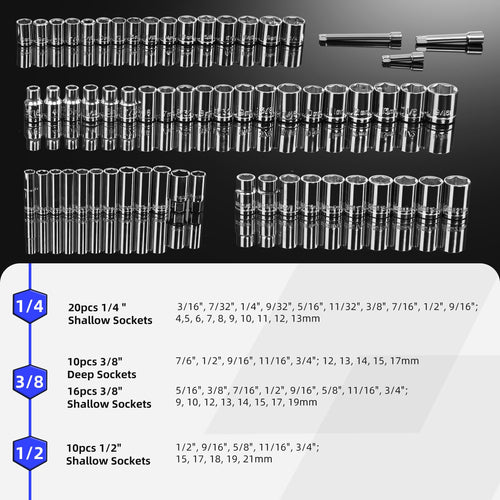 240-Pieces Mechanic Tool Set with Aluminium Tool Box V771307