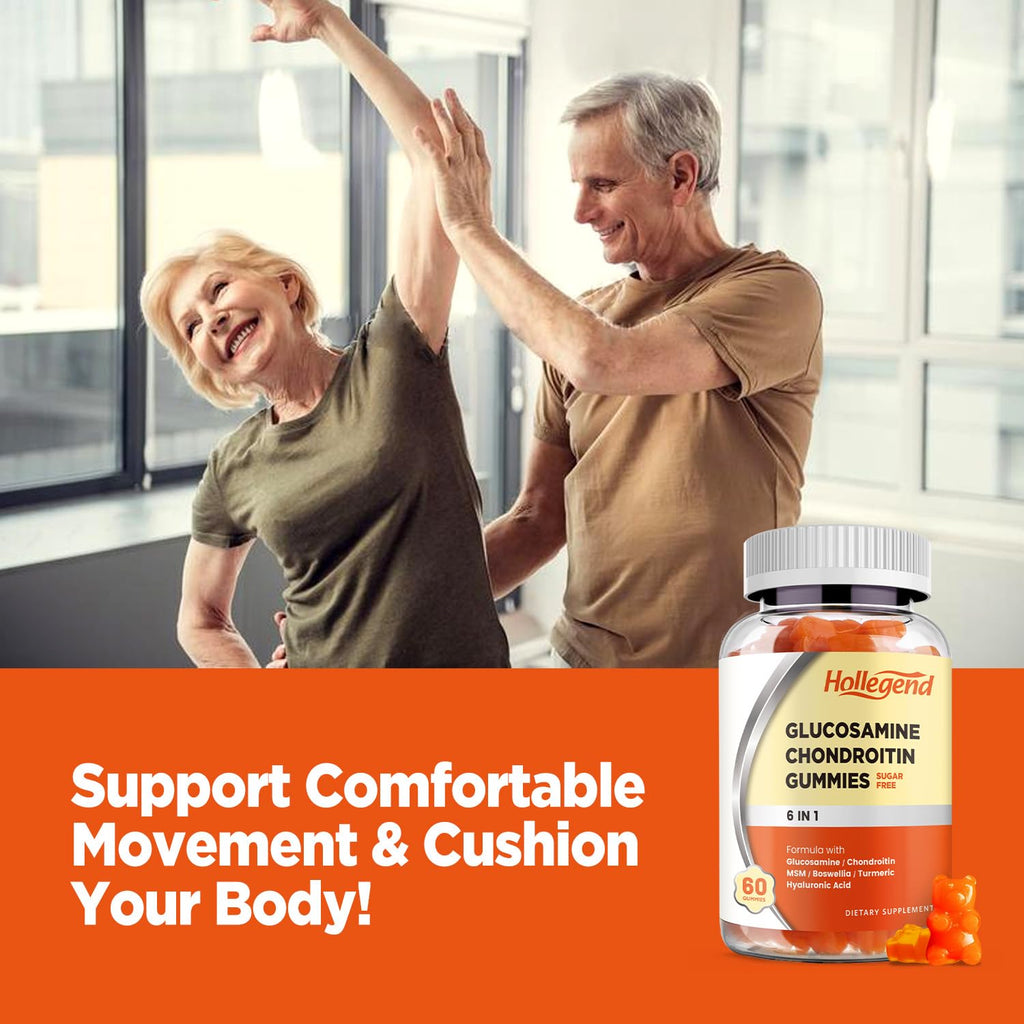 Sugar Free Glucosamine Chondroitin Gummies 60 Count F745