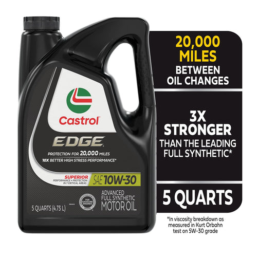 10W-30 Full Synthetic Motor Oil, 5 Quarts Z20277