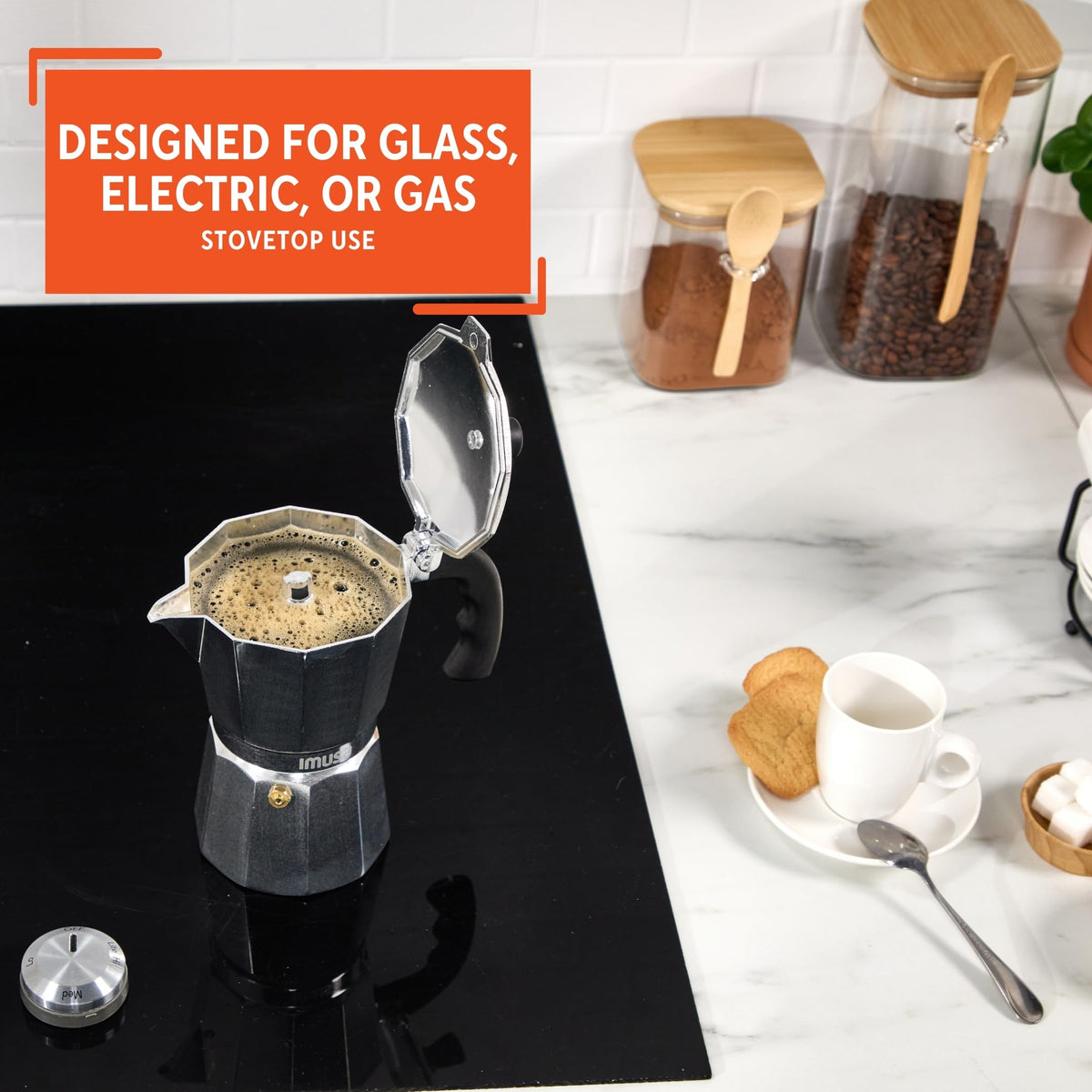 Aluminum Stovetop 6-cup Espresso Maker B956417