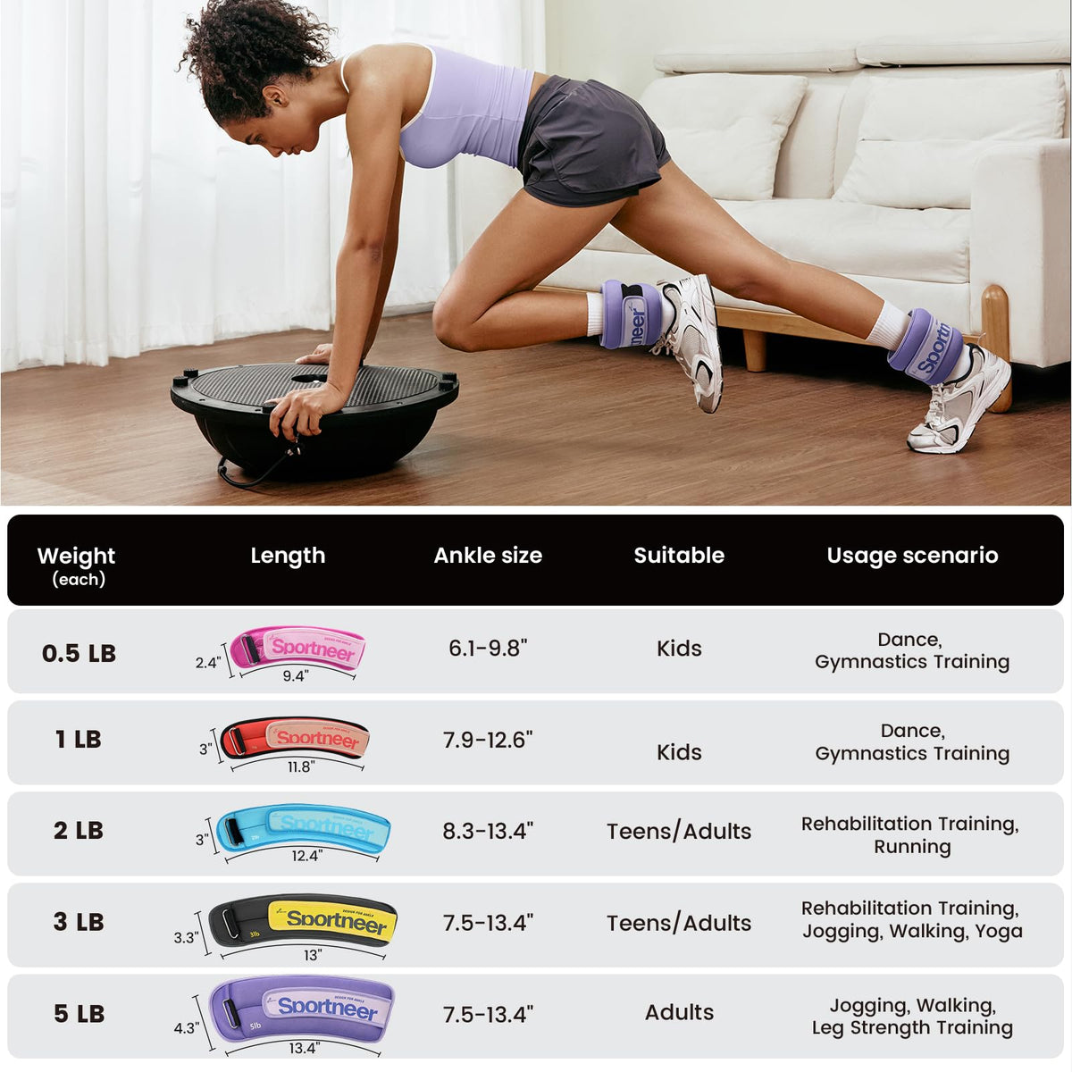 Ankle Weights 1 Pair F1627