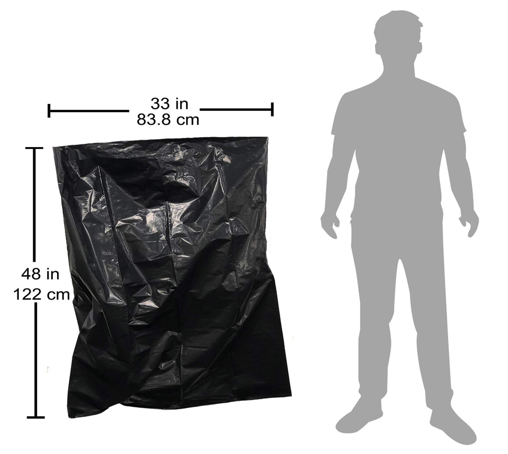 42 Gallon Black Heavy Duty Contractor Trash Bags R8722