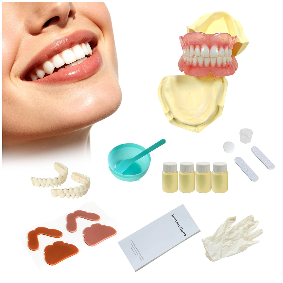 Moldable Temporary False Teeth Kit R152422