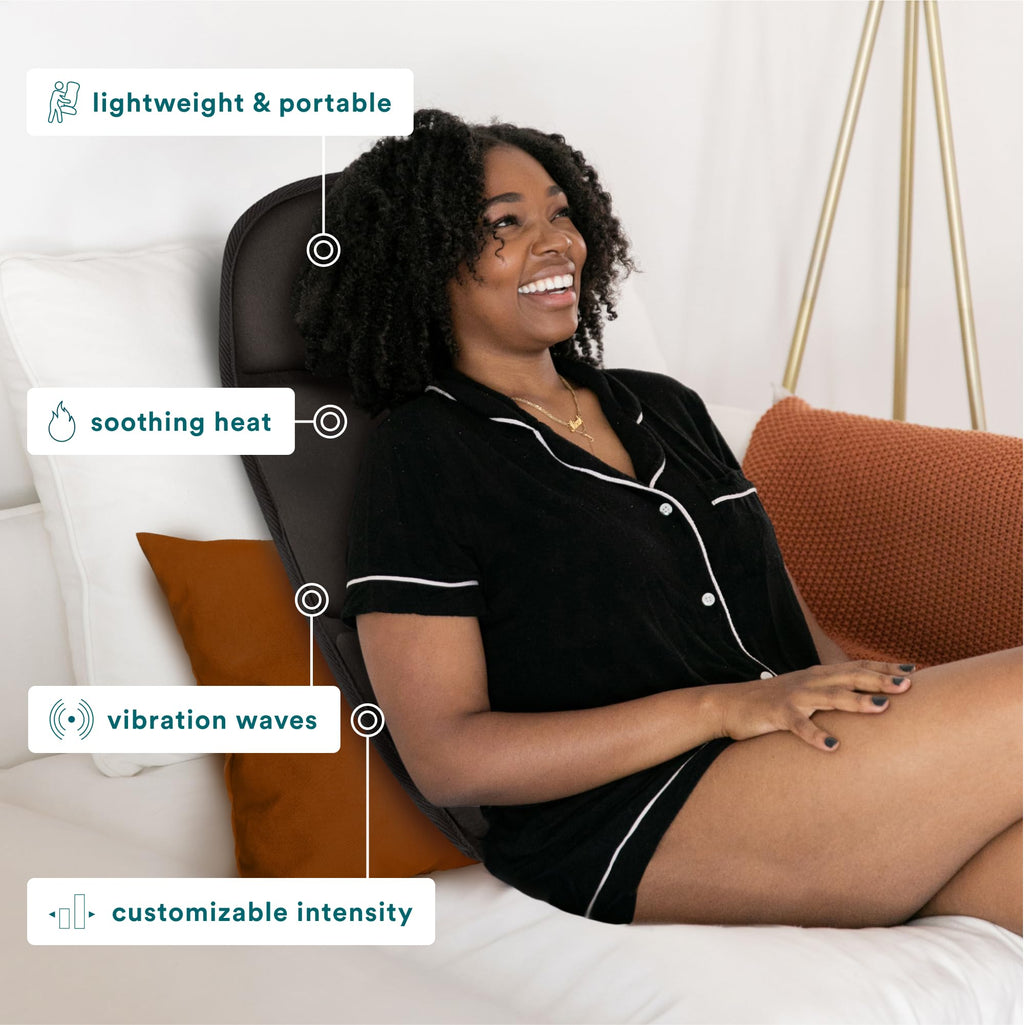 Portable Heating and Vibrating Back Massage Cushion P1935