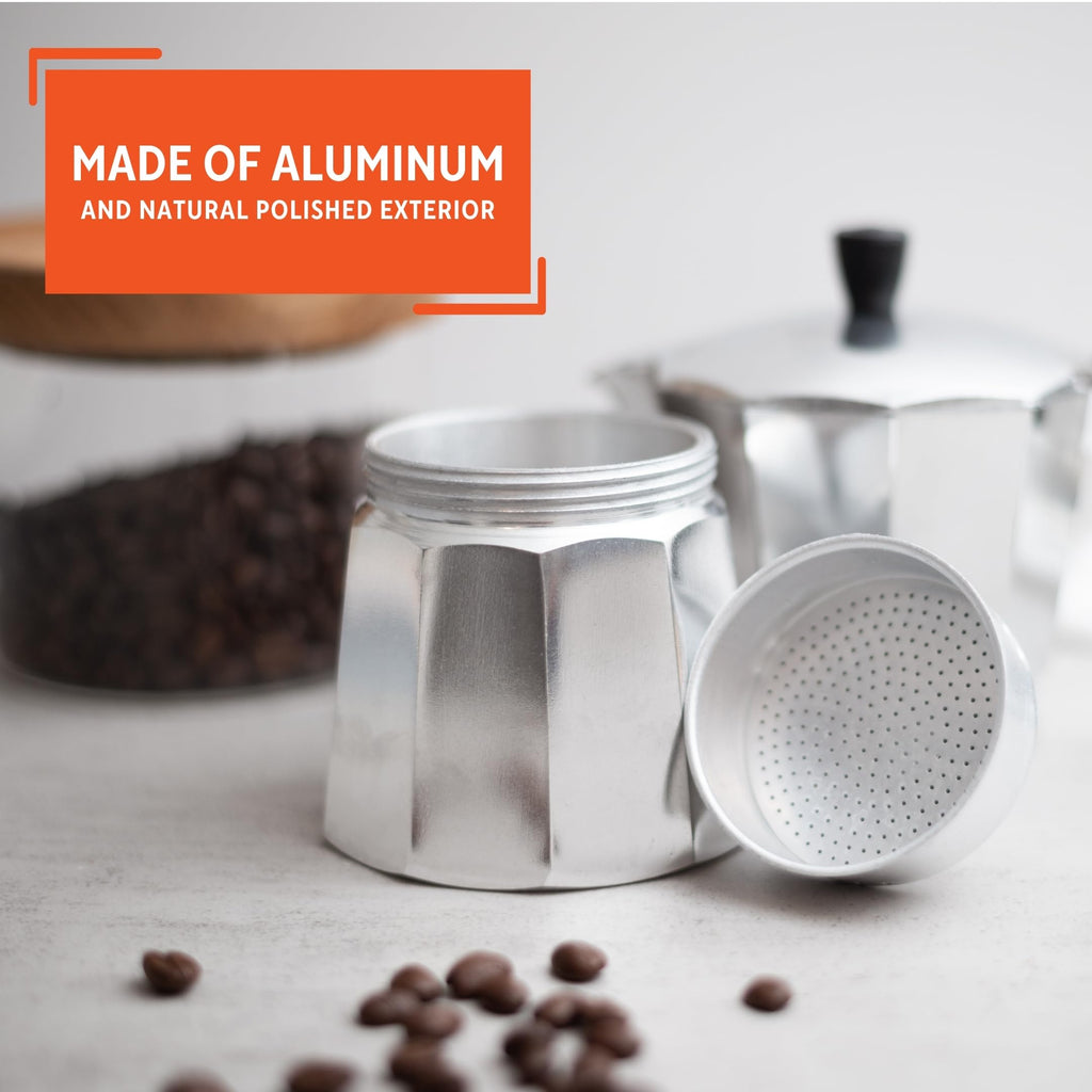Aluminum Stovetop 6-cup Espresso Maker B956417
