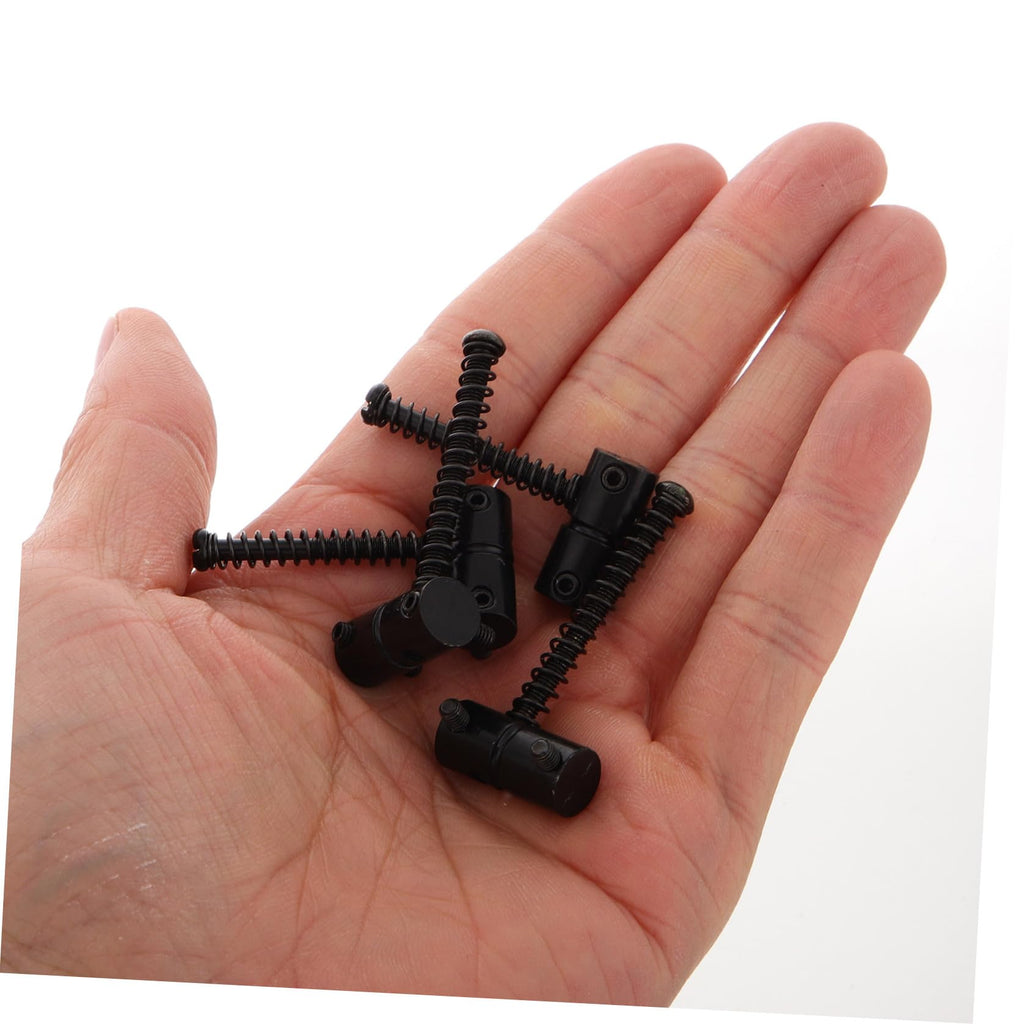 Metal Bass Guitar Bridge Saddles, 4-string, 2 Sets Black K806