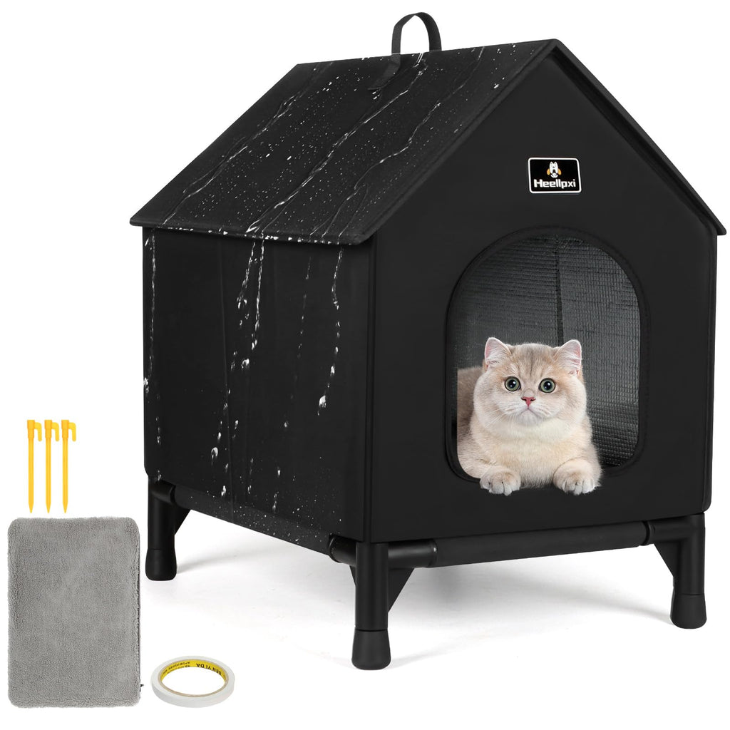 Outdoor Insulated Cat House with Removable Mat X6507