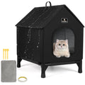 Outdoor Insulated Cat House with Removable Mat X6507