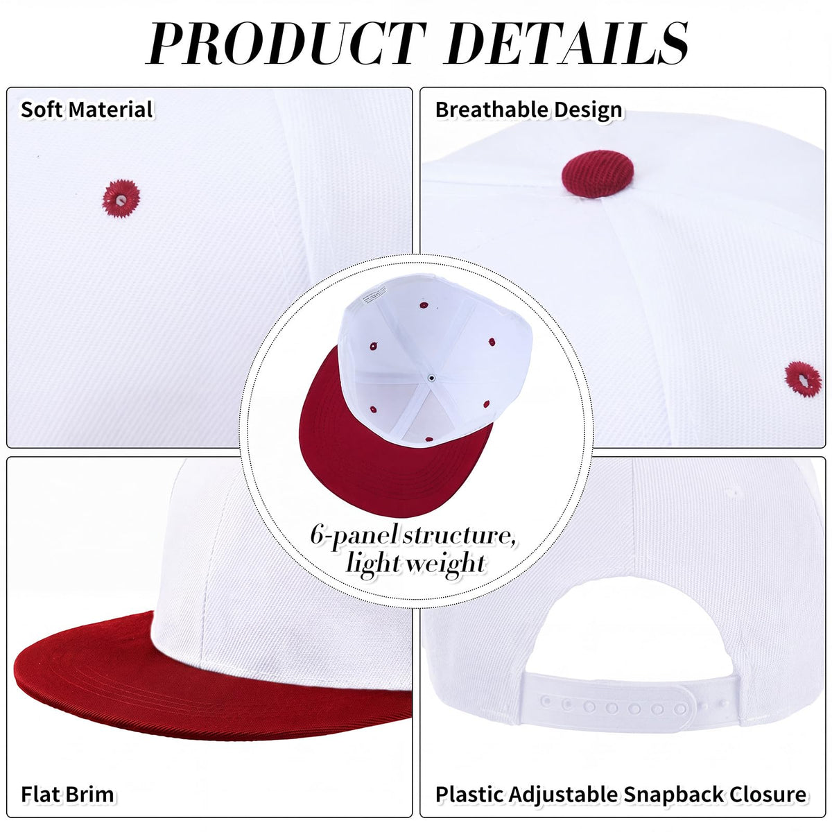 30 Pcs Flat Cap Baseball Caps P172092