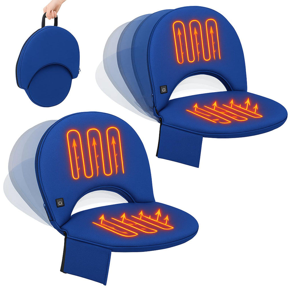 Heated Stadium Seat Cushion with Back Support H294