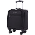 Black 14.5-Inch Spinner Underseat Carry On Luggage E869