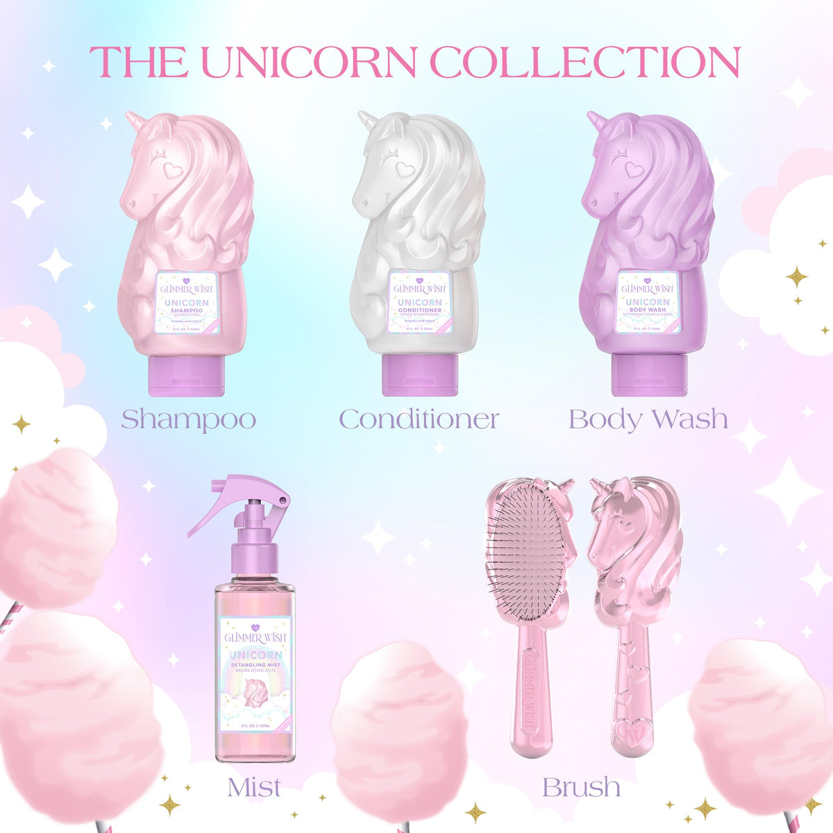 Unicorn Shampoo + Conditioner Tropical Beach Scent 2 x 12 Fl Oz T651424