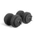 40 LB Adjustable Cement Dumbbell Set Q784124