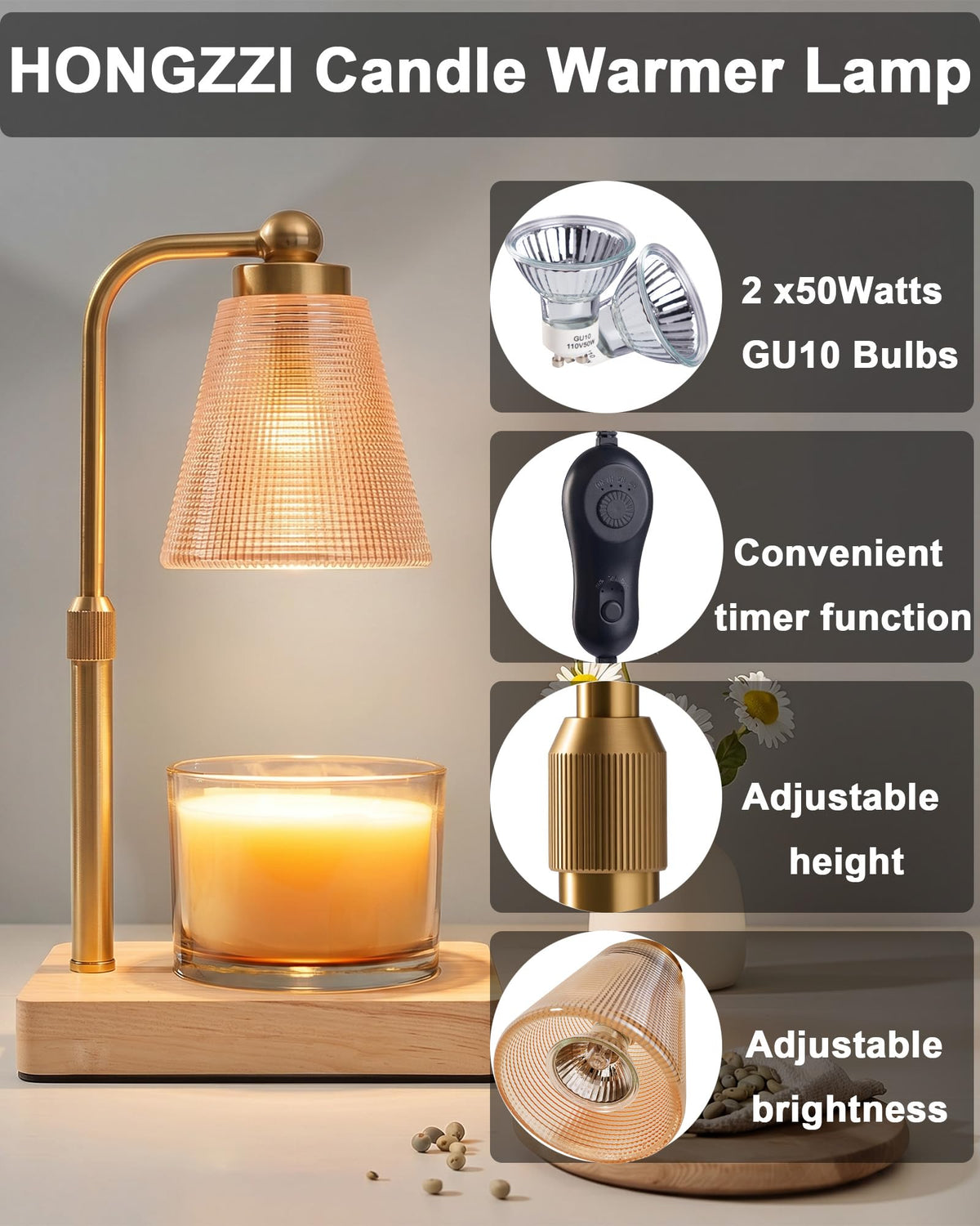 Candle Warmer Lamp with Timer U84771