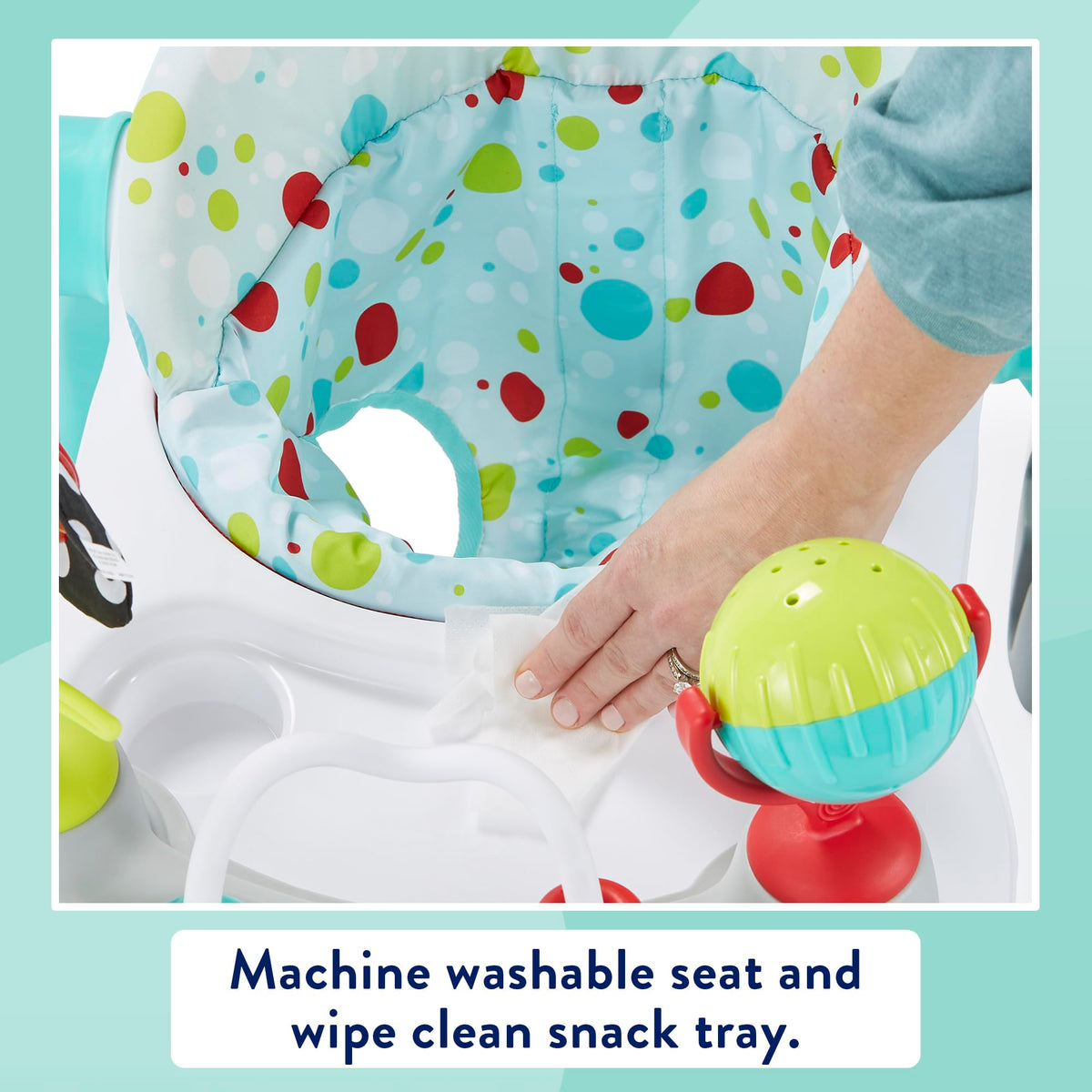 Foldable Adjustable Baby Walker with Wheels Q6958