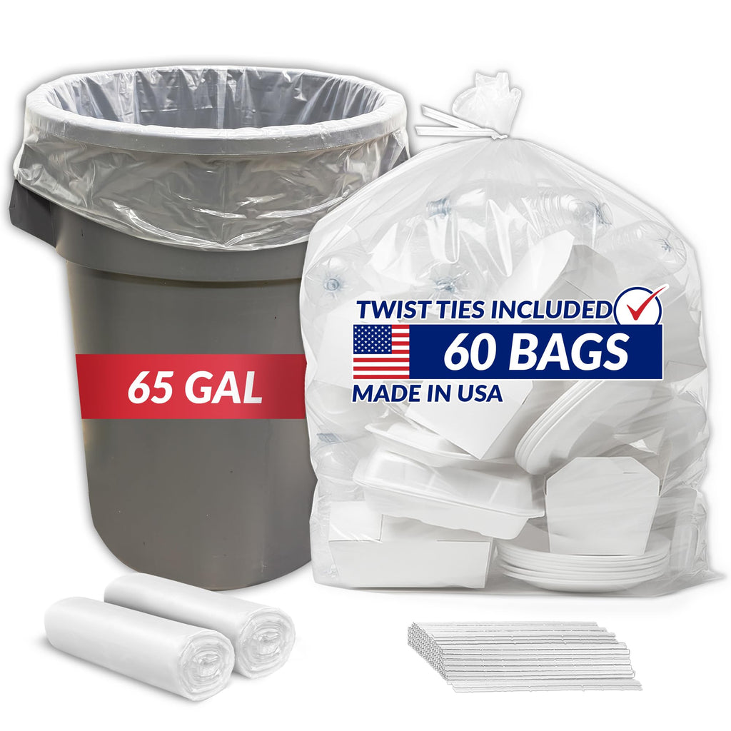65 Gallon Heavy Duty Trash Bags N4821