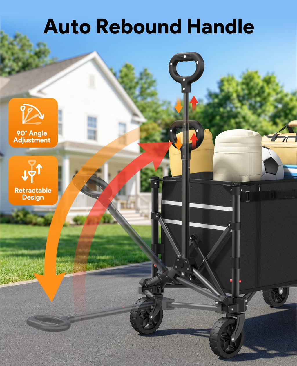 Collapsible Wagon with Wheels B884