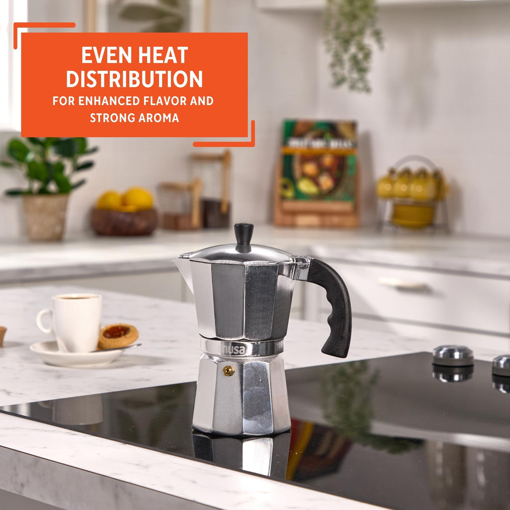 Aluminum Stovetop 6-cup Espresso Maker B956417