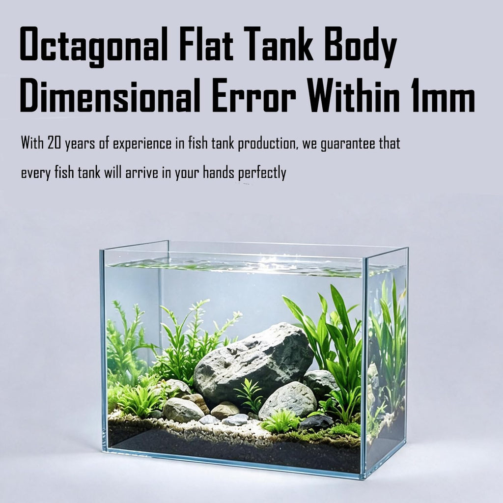 15 Gallon Ultra-Clear Rimless Glass Aquarium Fish Tank L5368