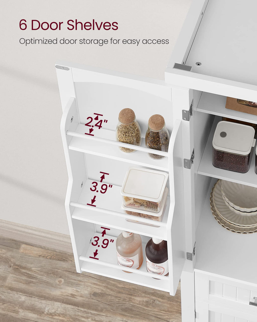 Freestanding Tall Cabinet with Drawer T776