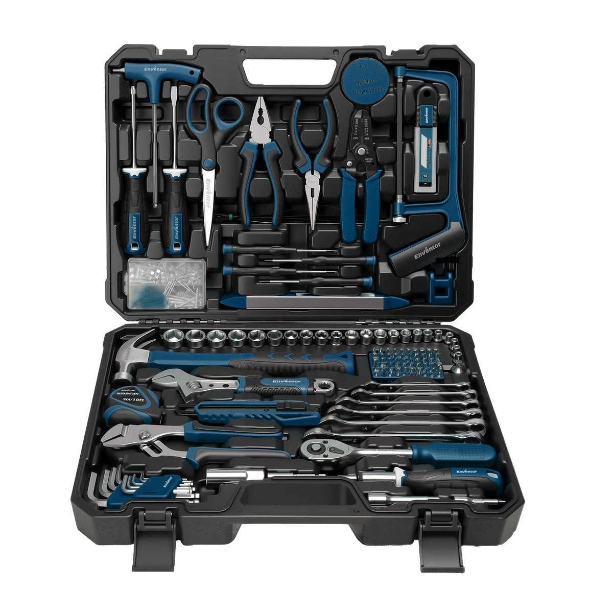 220 Pieces Blue Tool Set with Molded Storage Case D93132