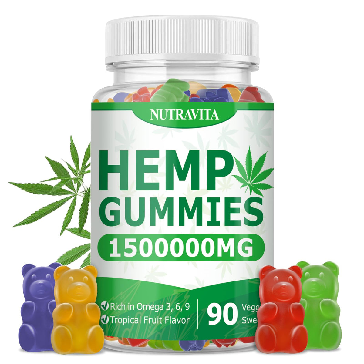 Hemp Gummies 90 Gummies M2783