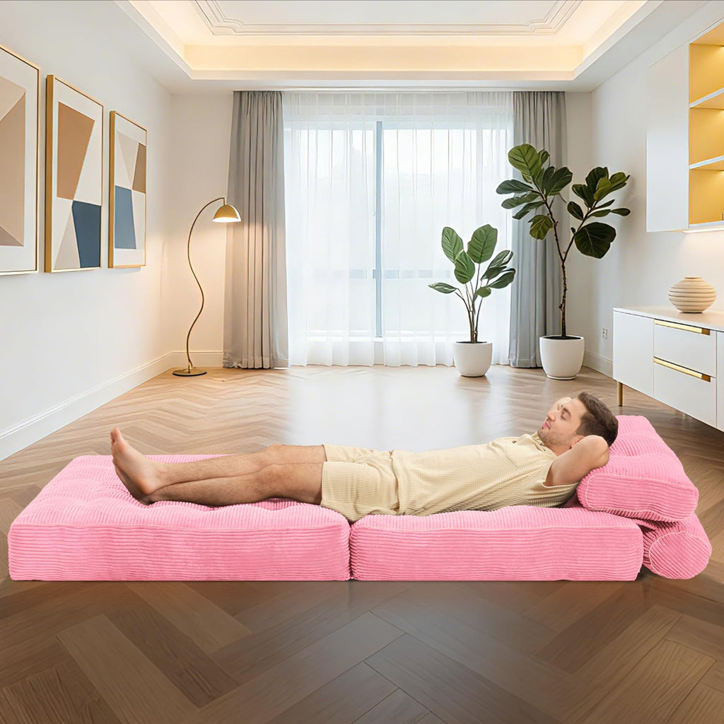 Folding Sofa Bed Convertible Sleeper Chair Bed with Pillow K1597