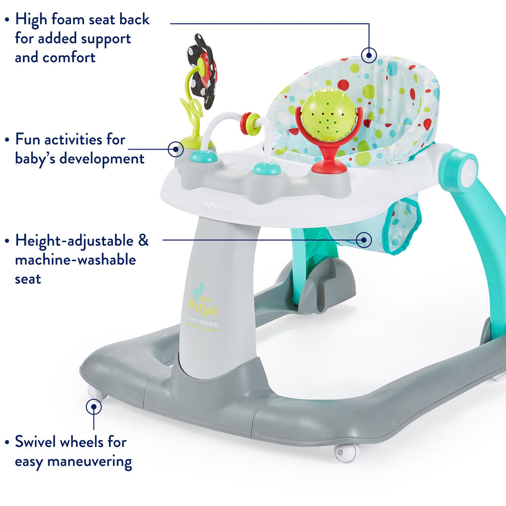 Foldable Adjustable Baby Walker with Wheels Q6958