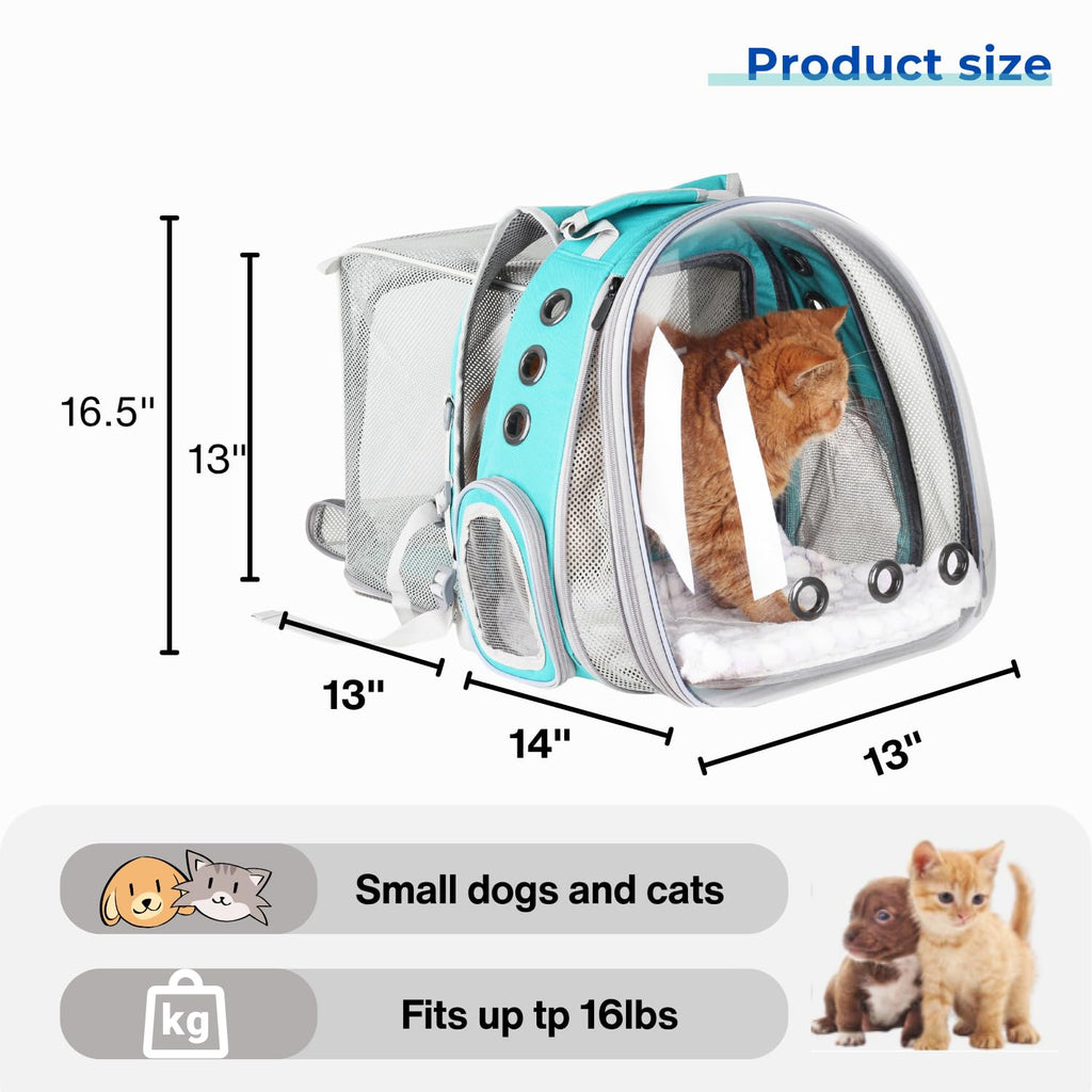Expandable Cat Backpack with Mini Fan W695