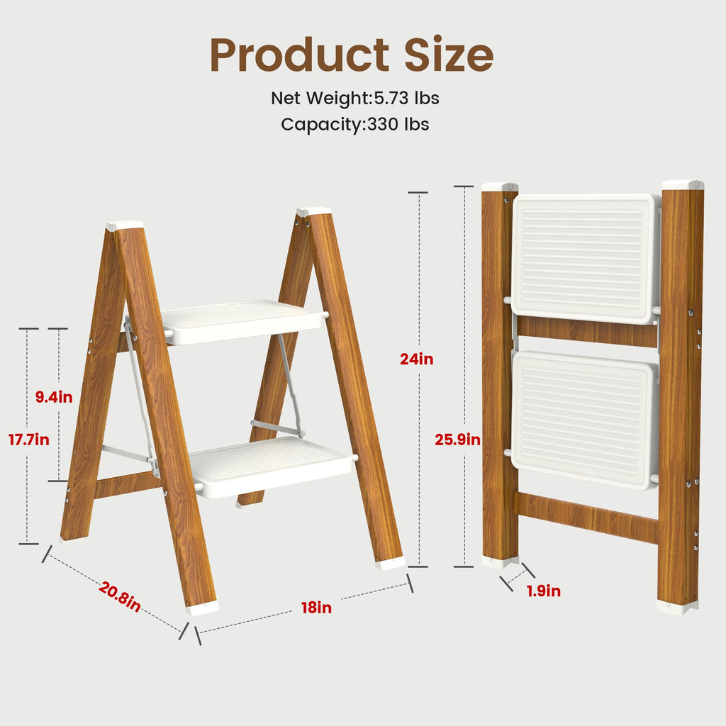 Lightweight Aluminum Folding Step Stool E4930