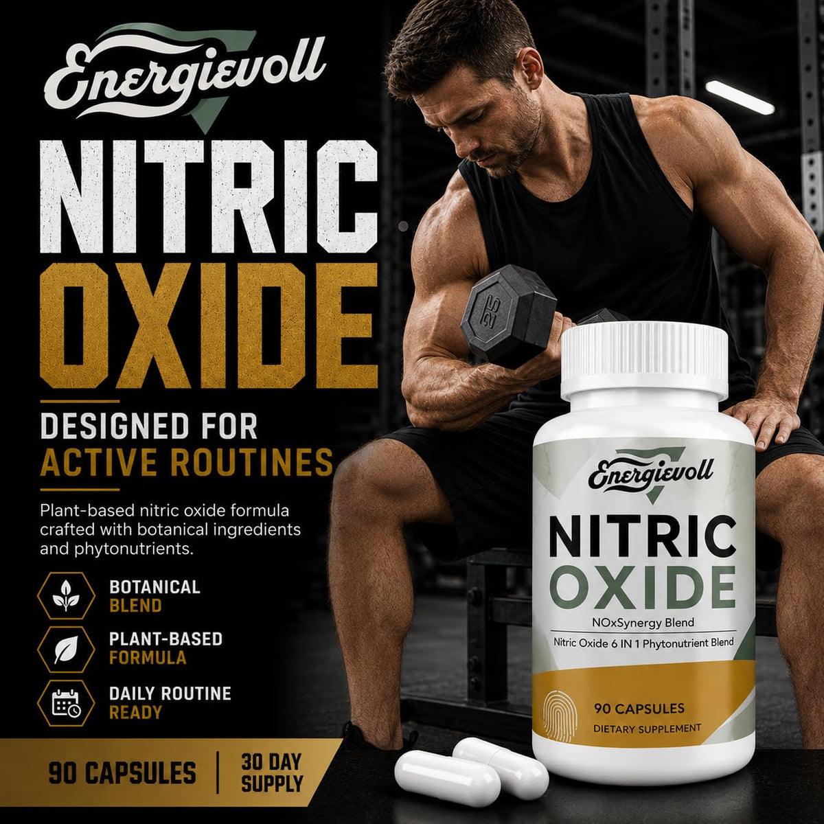 Beet Root Nitric Oxide Supplement 90 Count H8103