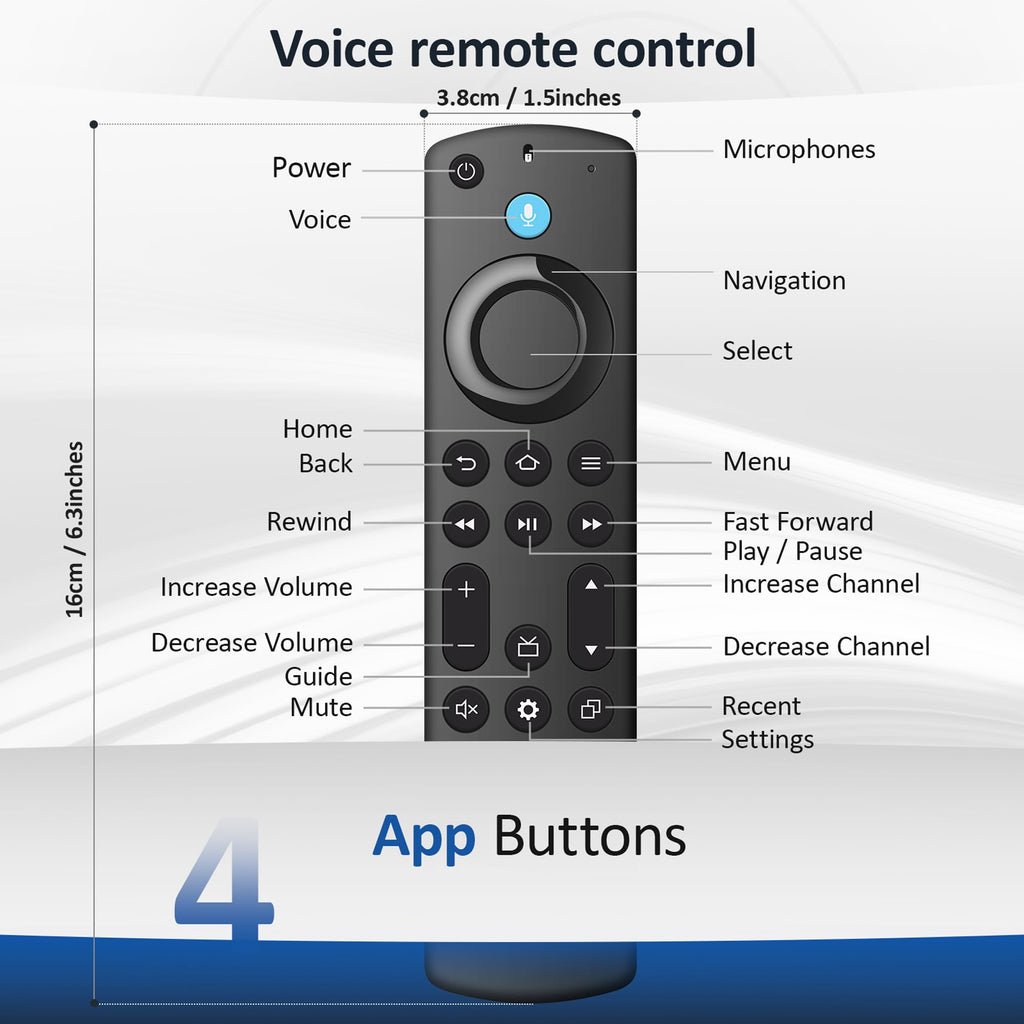 Voice Remote for Fire TV Cube FireStick 4K Max 4K Lite HD K927439