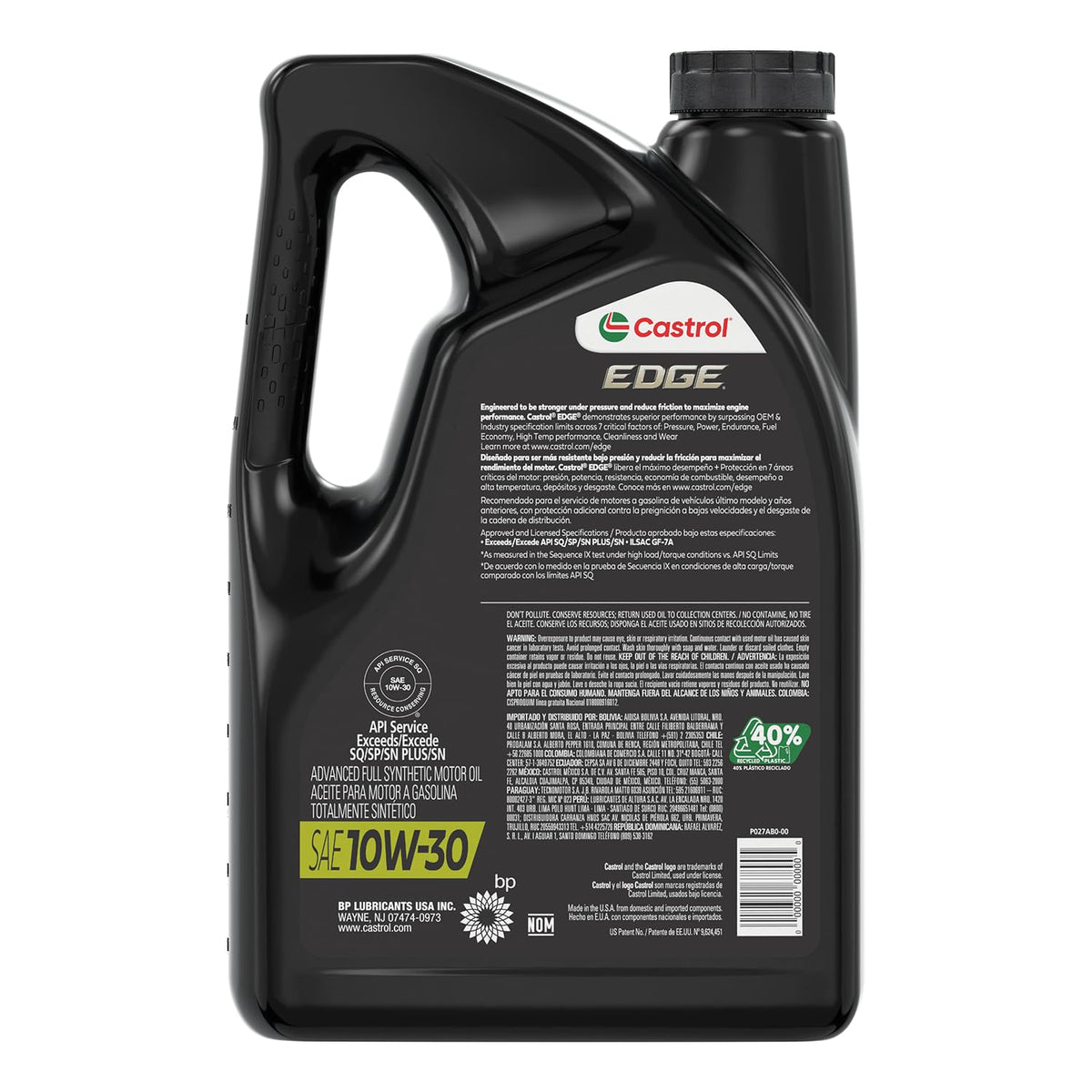 10W-30 Full Synthetic Motor Oil, 5 Quarts Z20277