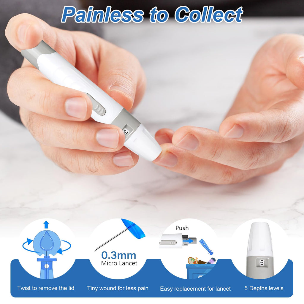 Blood Sugar Testing Kit with 100 Strips & 100 Lancets X51762