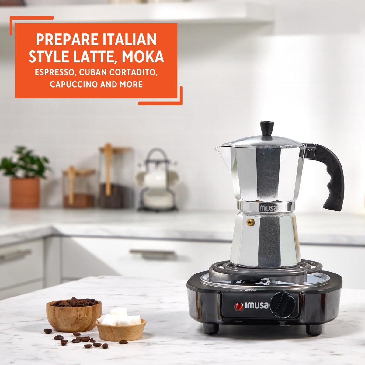 Aluminum Stovetop 6-cup Espresso Maker B956417
