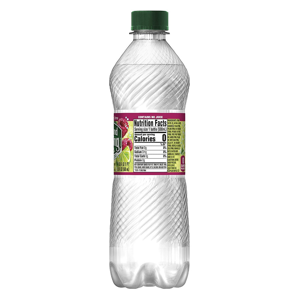 Sparkling Spring Water Raspberry Lime 16.9 Ounce Pack of 8 K426559