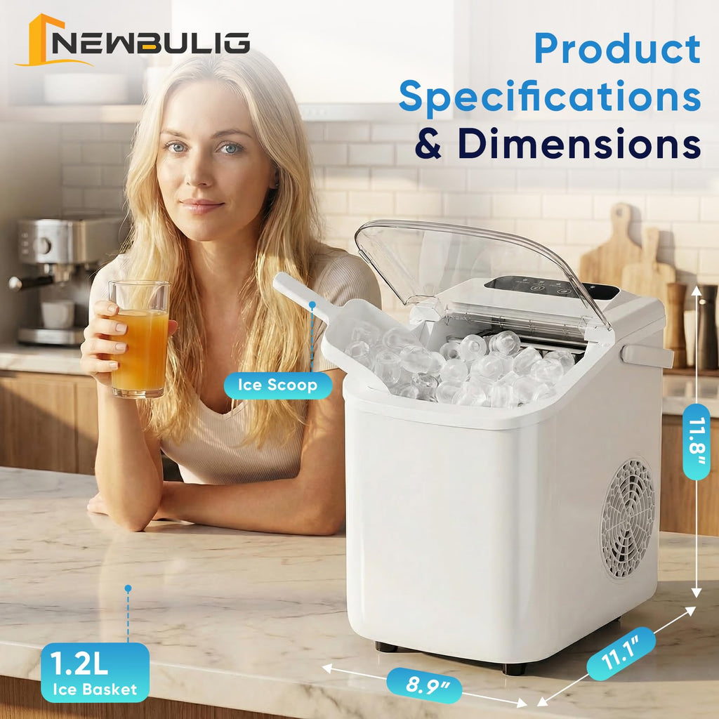Countertop Ice Maker with Portable Handle L482