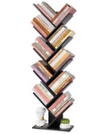 10 Tier Black Tree Bookshelf Y5736