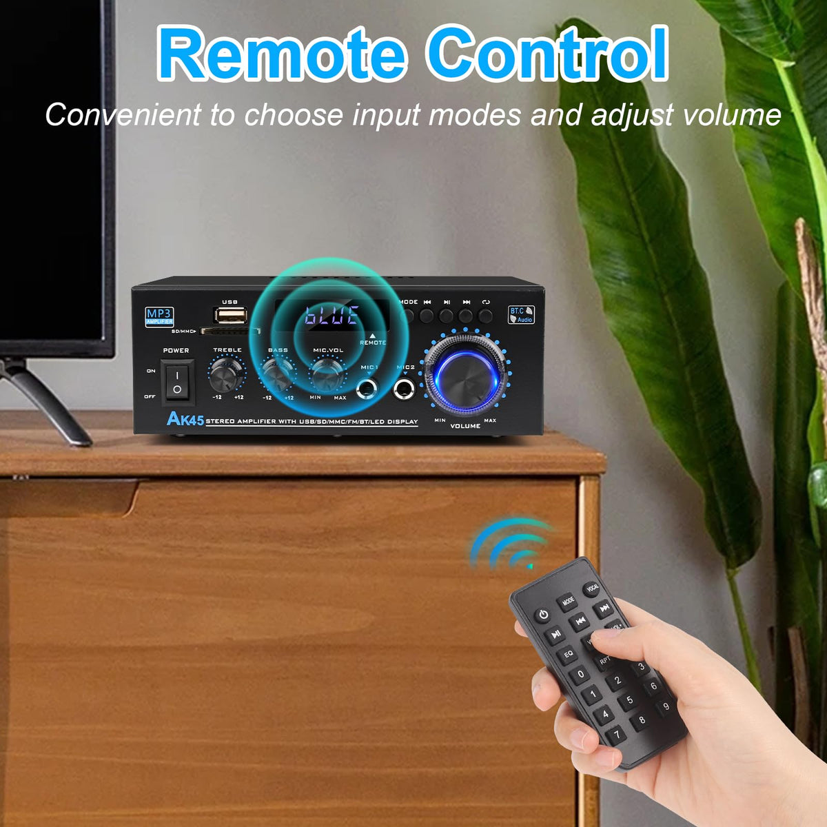 Bluetooth 5.0 Audio Amplifier 400W 2 Channel Stereo Receiver L917