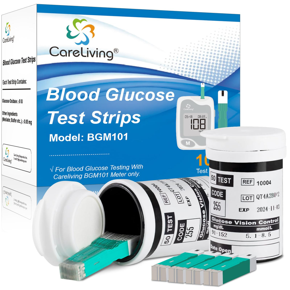 Blood Glucose Test Strips 100 Count J1811