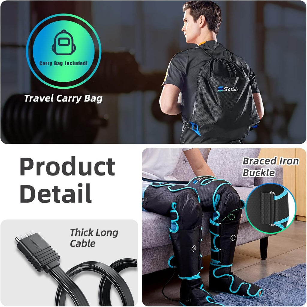 Air Compression Heat Leg Massager V2732