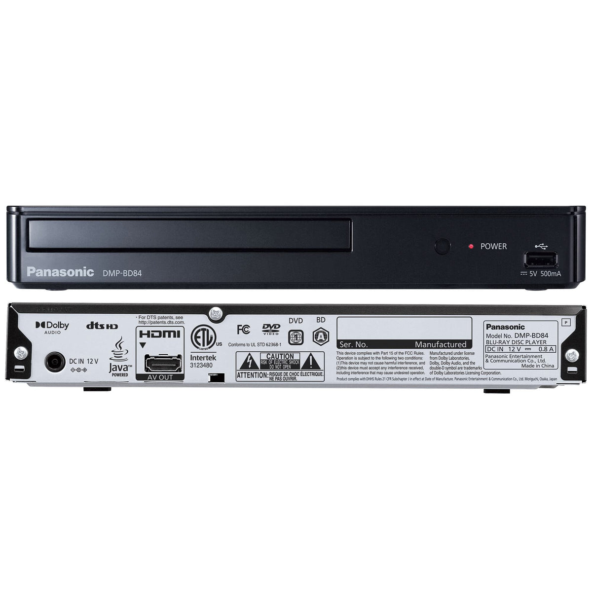 Black Blu-Ray DVD Player A9592