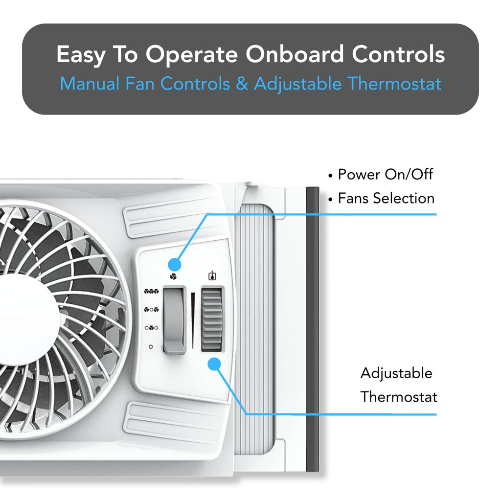 Triple Window Fan with 3-Speeds & Expandable Width D60000