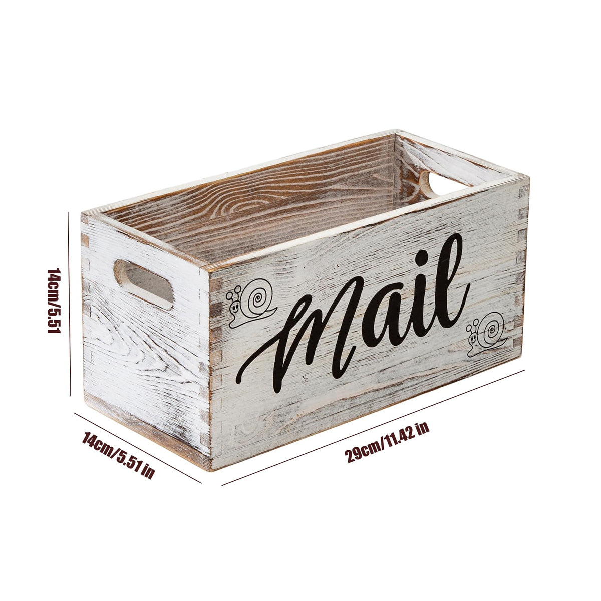 White Mail Holder and Key Organizer H823